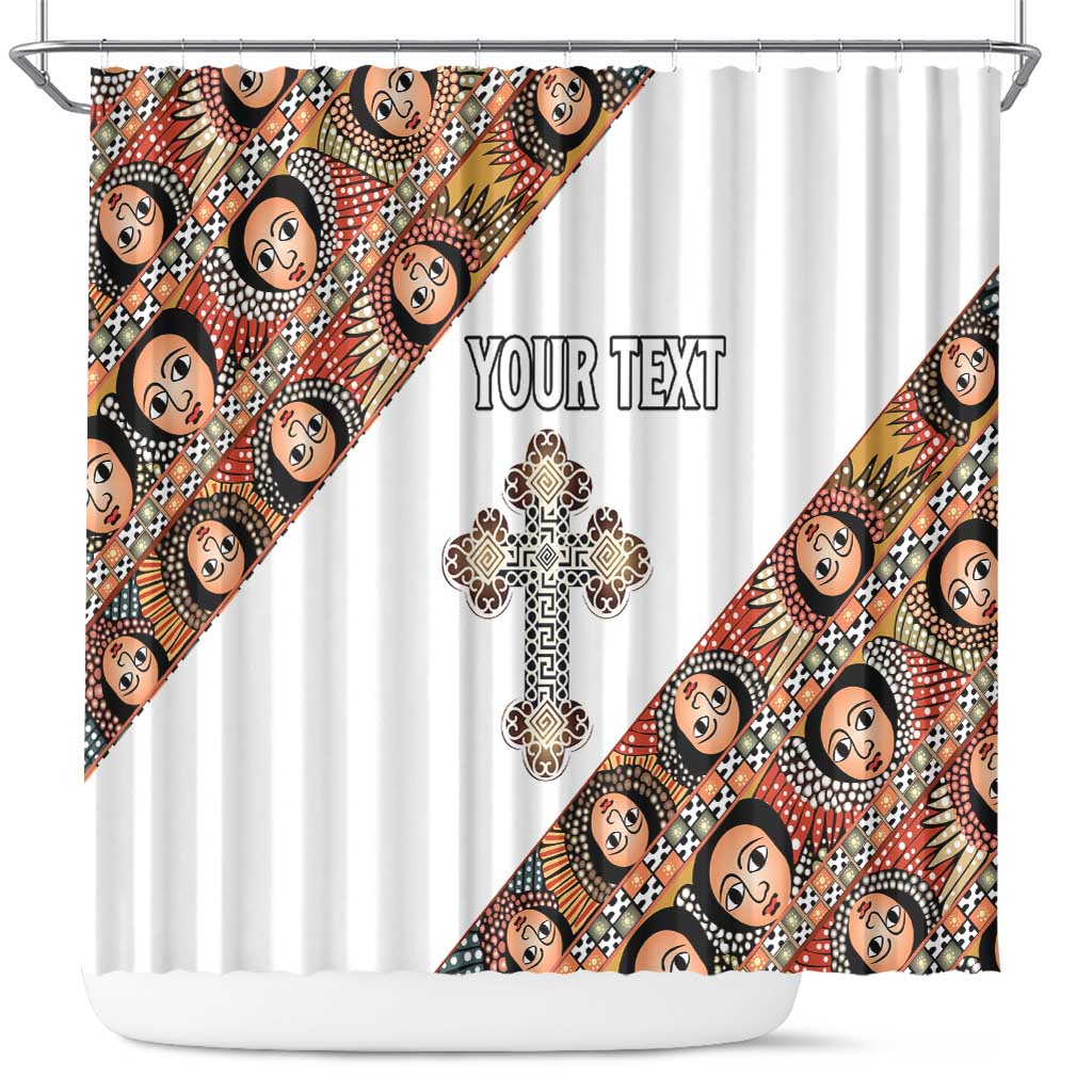 Personalized Ethiopian Orthodox Church Angel Shower Curtain