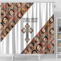 Personalized Ethiopian Orthodox Church Angel Shower Curtain