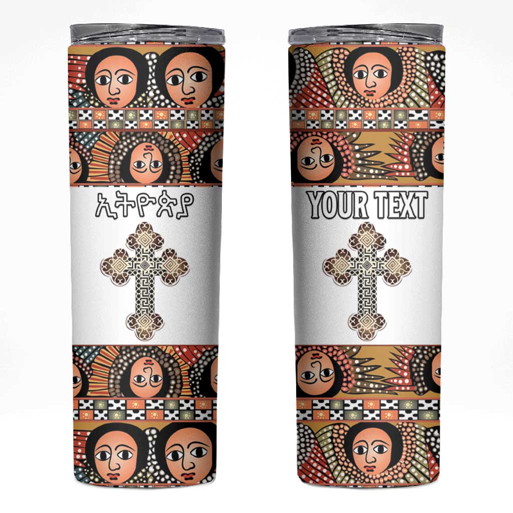 Personalized Ethiopian Orthodox Church Angel Skinny Tumbler