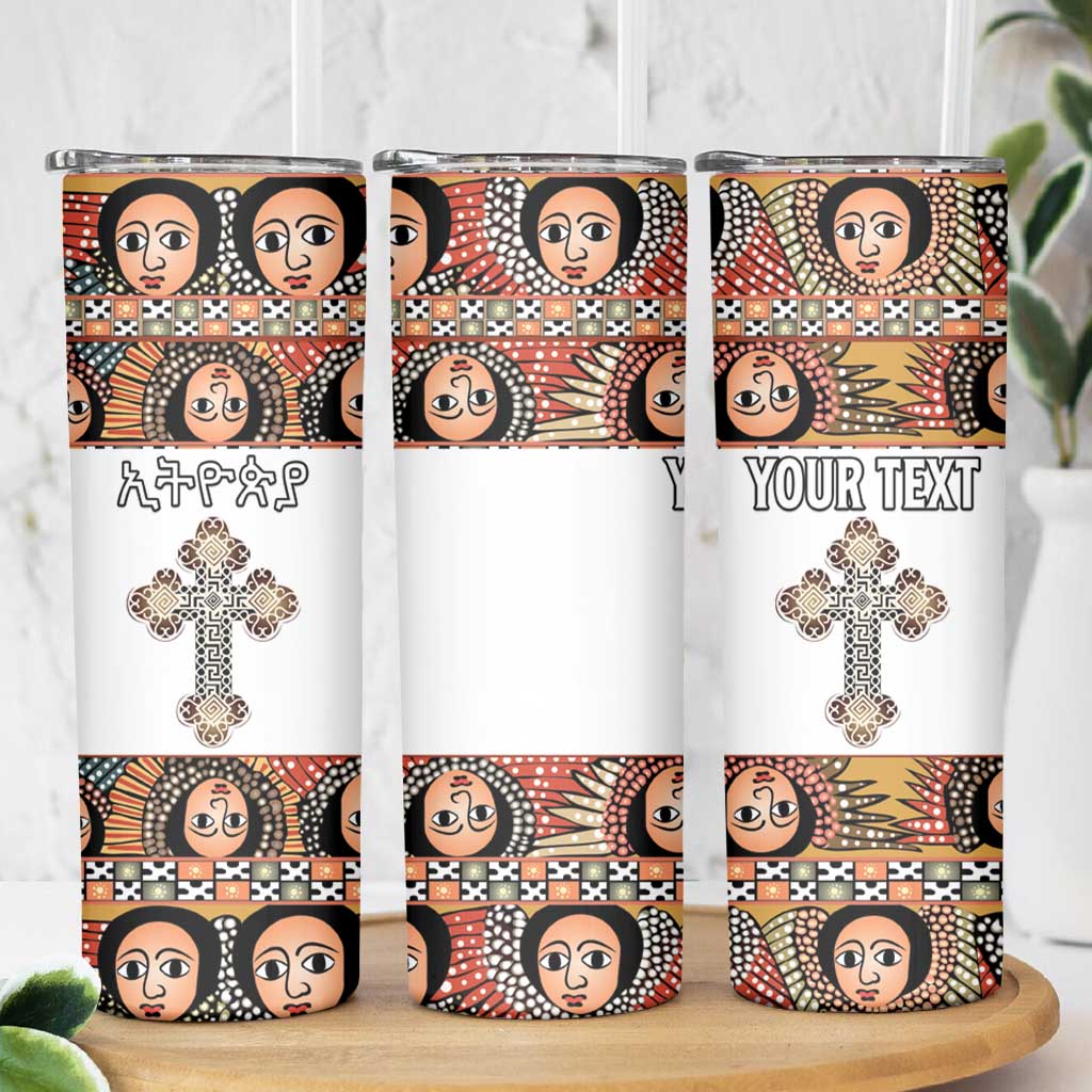 Personalized Ethiopian Orthodox Church Angel Skinny Tumbler