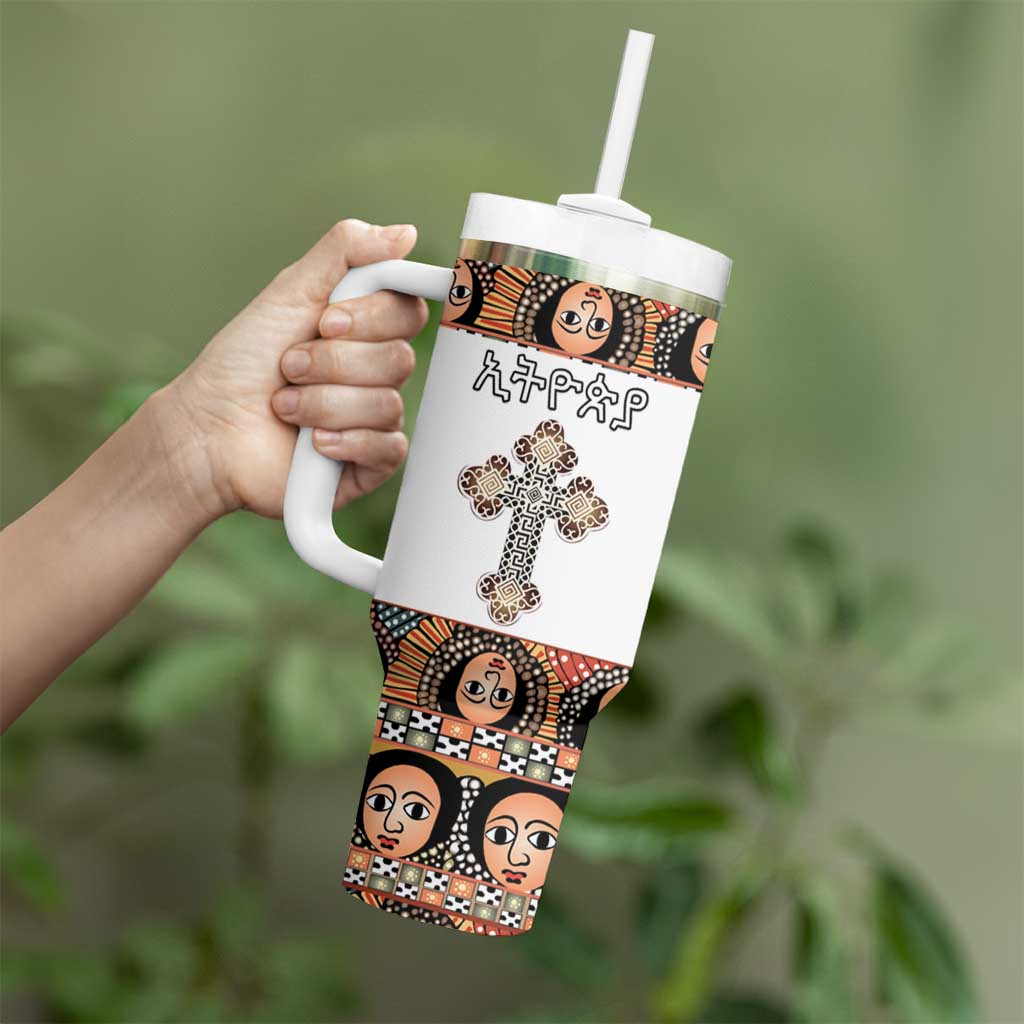 Personalized Ethiopian Orthodox Church Angel Tumbler With Handle
