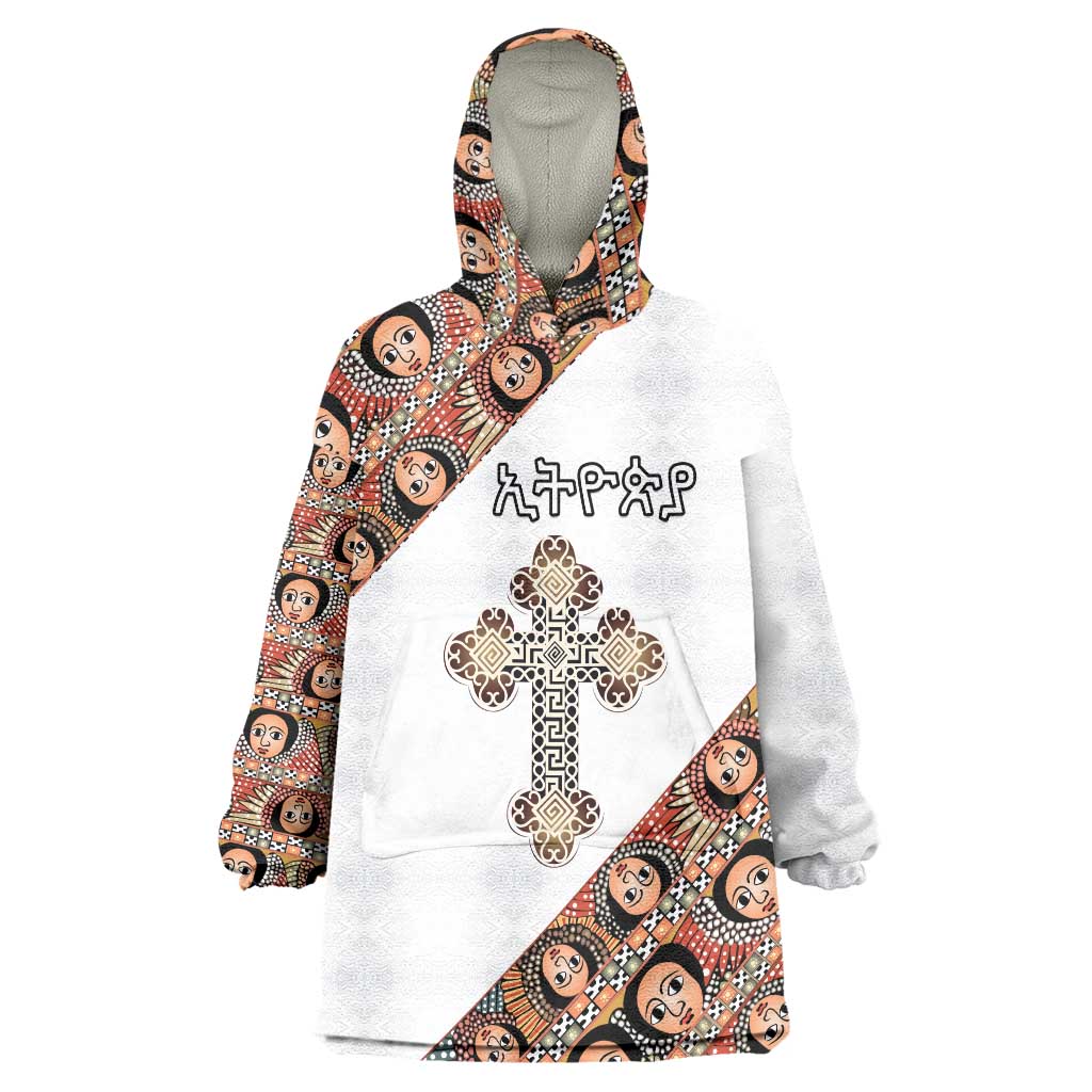 Personalized Ethiopian Orthodox Church Angel Wearable Blanket Hoodie