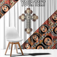Personalized Ethiopian Orthodox Church Angel Window Curtain