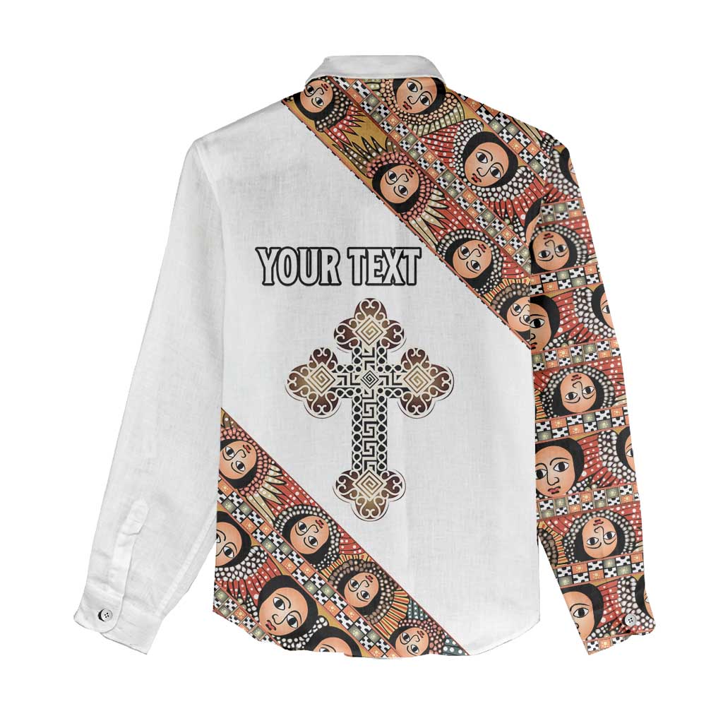 Personalized Ethiopian Orthodox Church Angel Women Casual Shirt