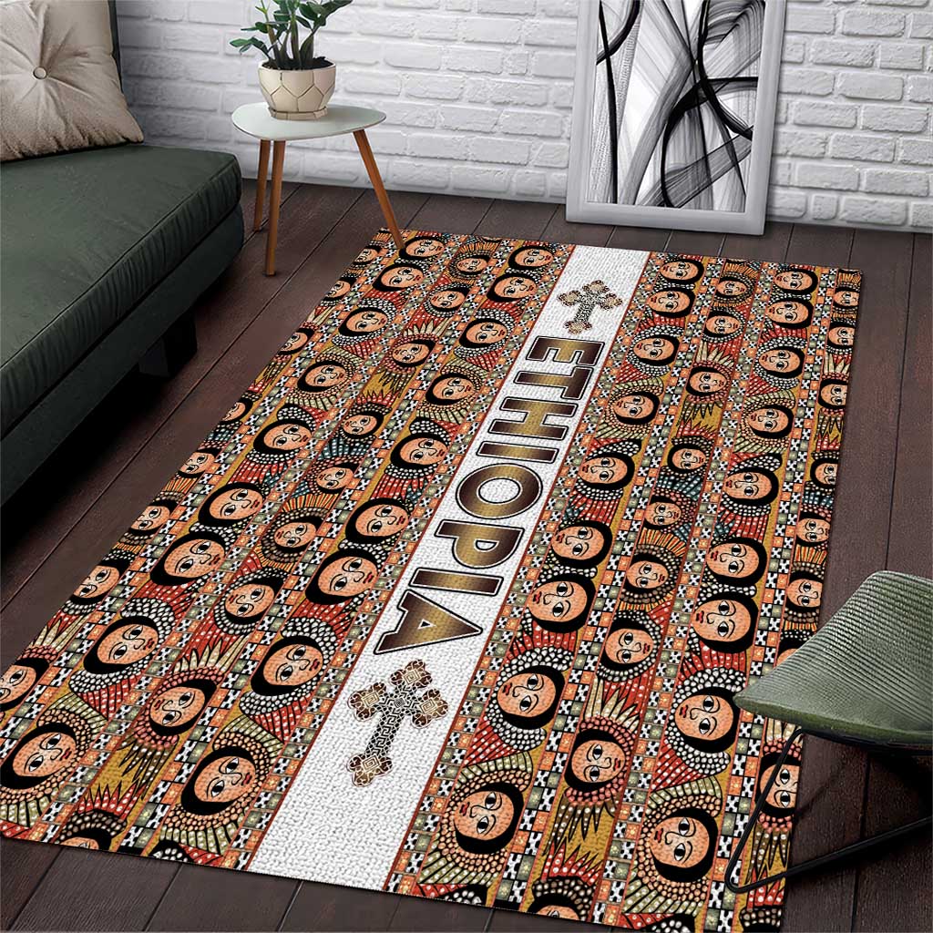 Ethiopian Tewahedo Angel Orthodox Area Rug