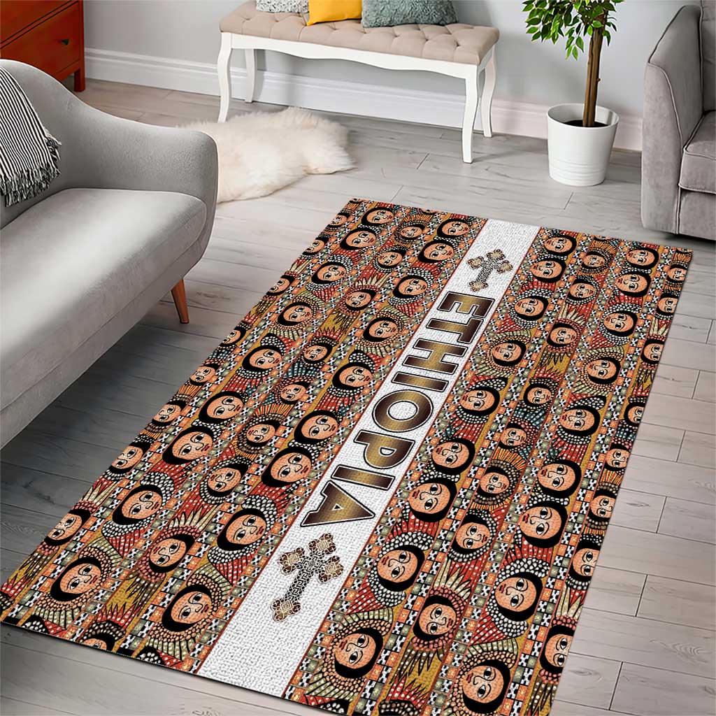 Ethiopian Tewahedo Angel Orthodox Area Rug