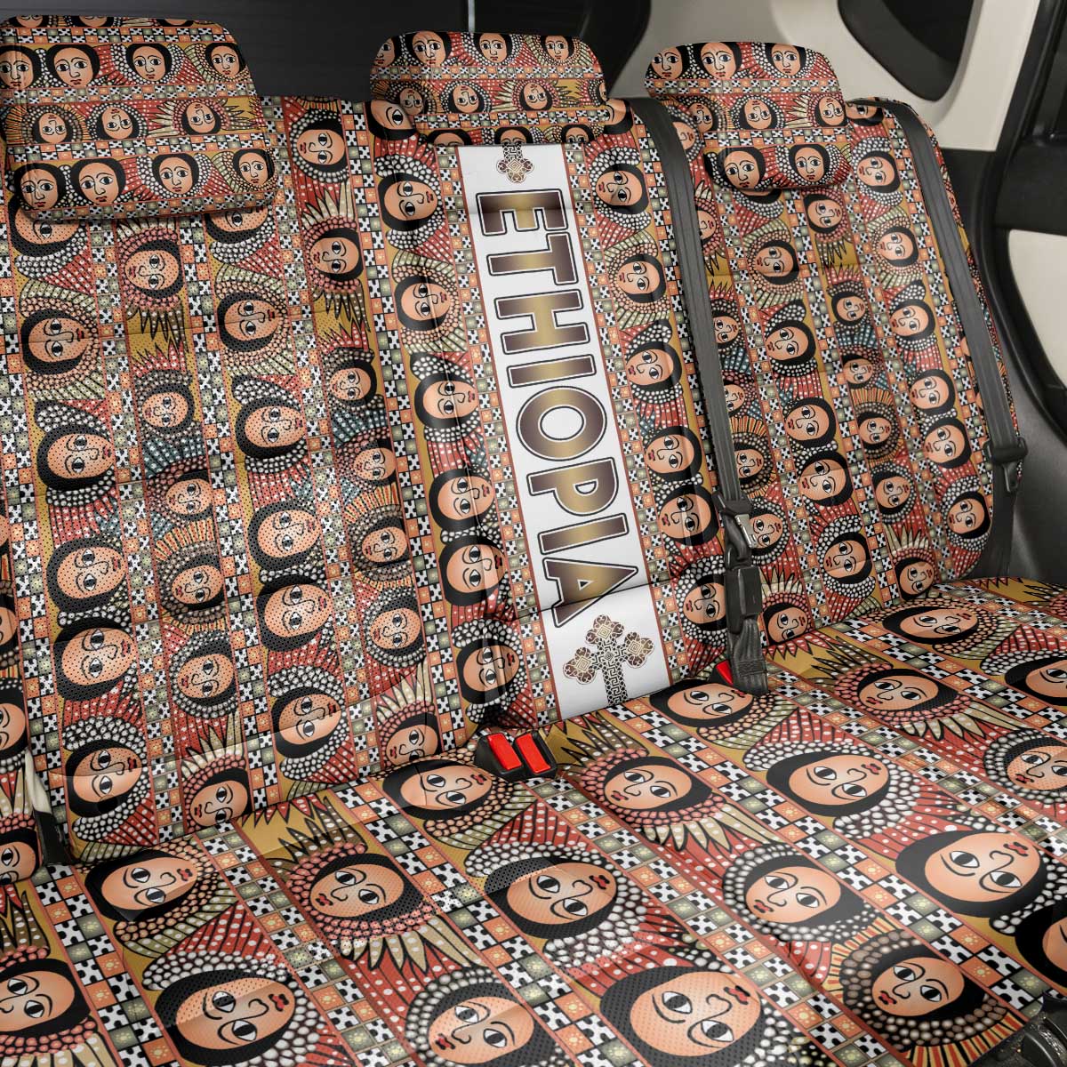 Ethiopian Tewahedo Angel Orthodox Back Car Seat Cover