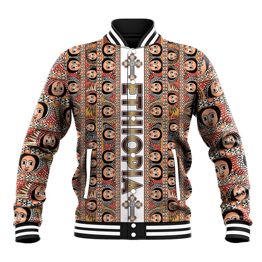 Personalized  Ethiopian Tewahedo Angel Orthodox Baseball Jacket