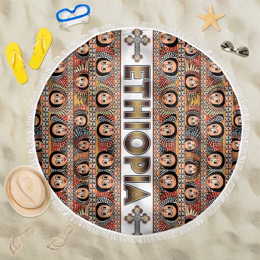 Ethiopian Tewahedo Angel Orthodox Beach Blanket