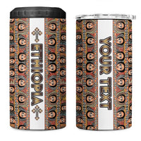 Personalized  Ethiopian Tewahedo Angel Orthodox 4 in 1 Can Cooler Tumbler