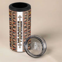 Personalized  Ethiopian Tewahedo Angel Orthodox 4 in 1 Can Cooler Tumbler