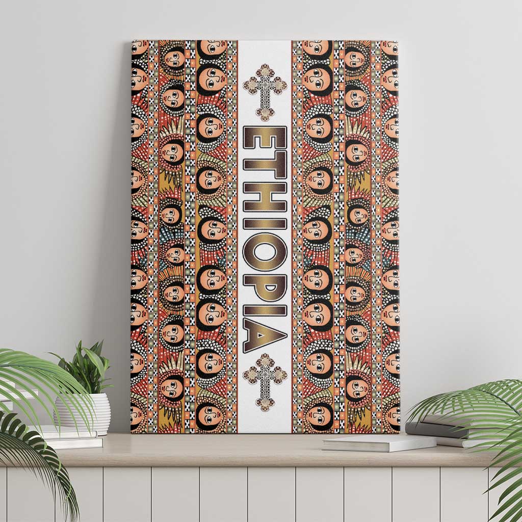 Ethiopian Tewahedo Angel Orthodox Canvas Wall Art