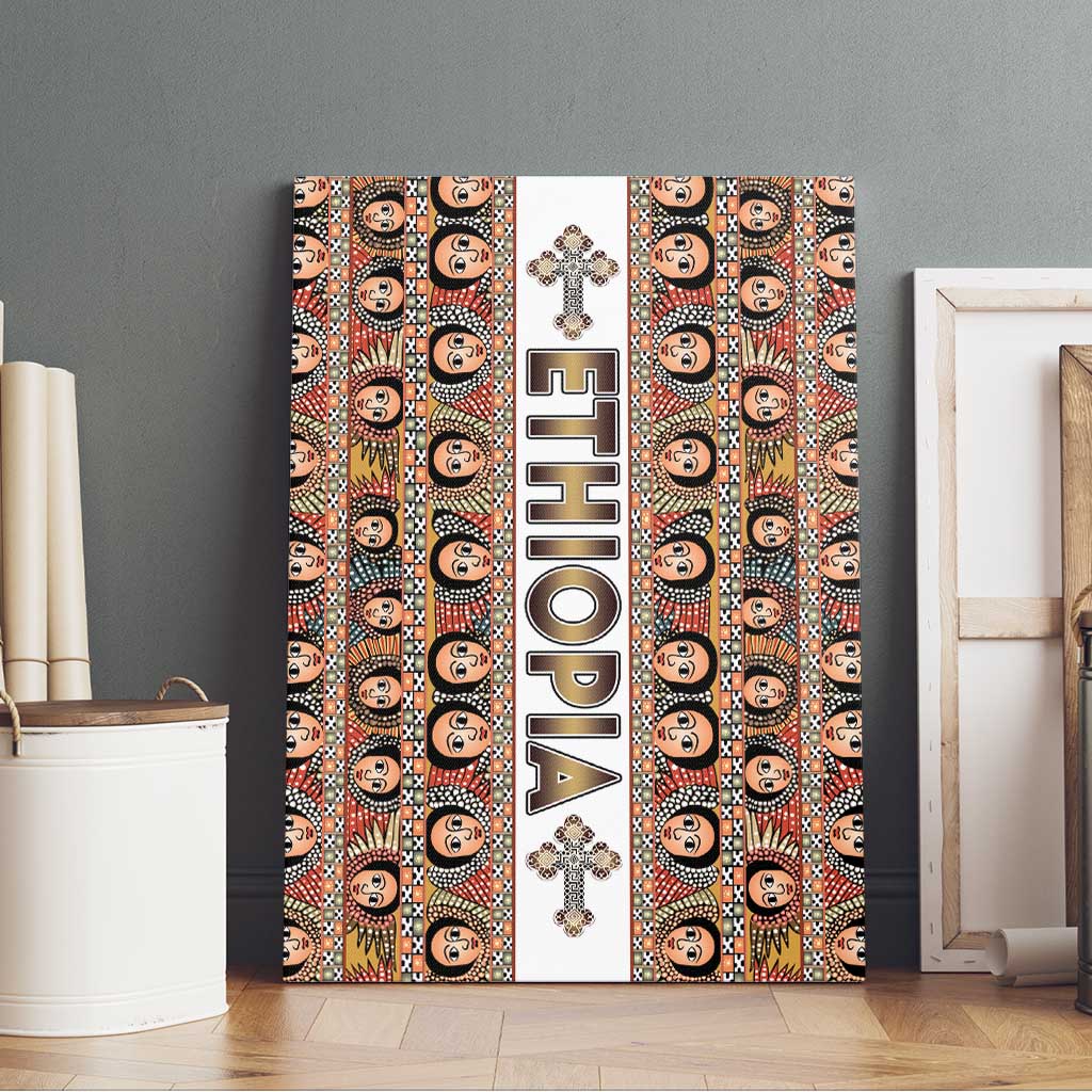 Ethiopian Tewahedo Angel Orthodox Canvas Wall Art