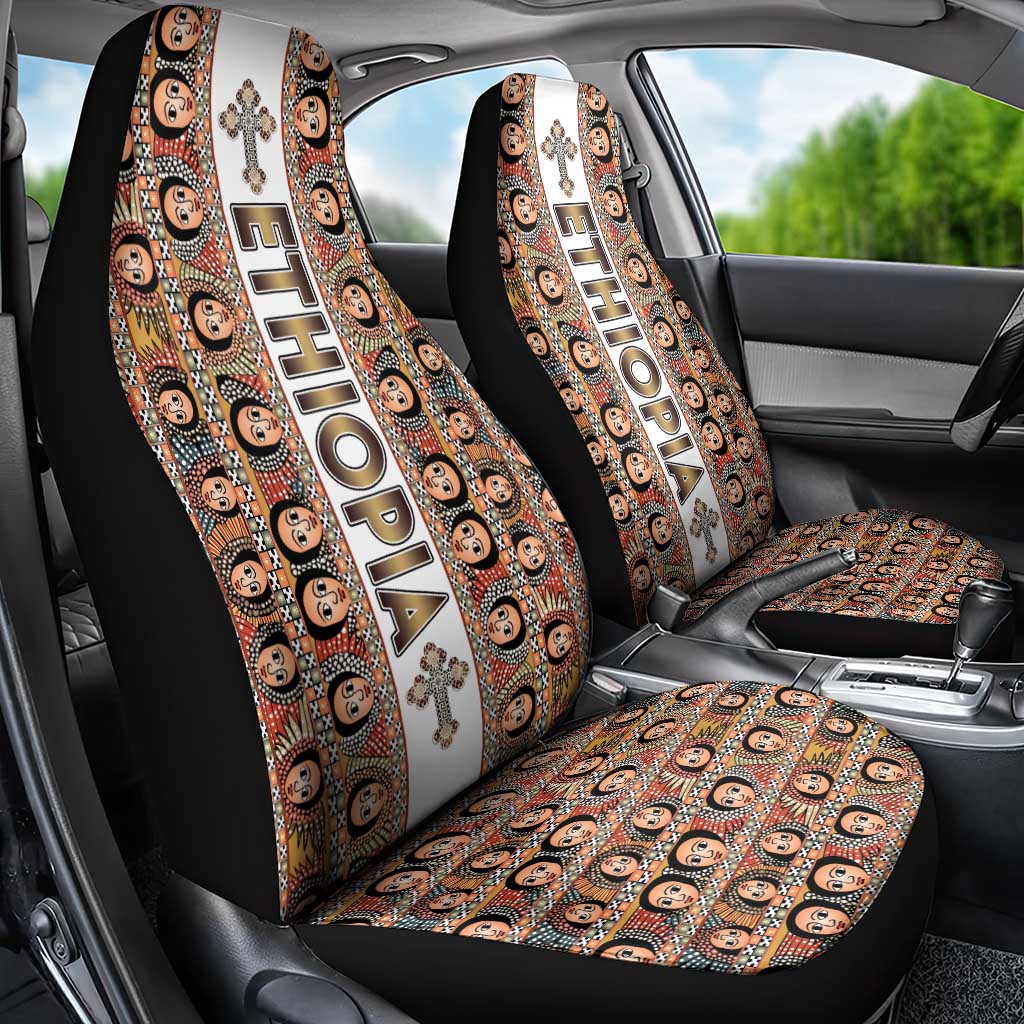 Ethiopian Tewahedo Angel Orthodox Car Seat Cover
