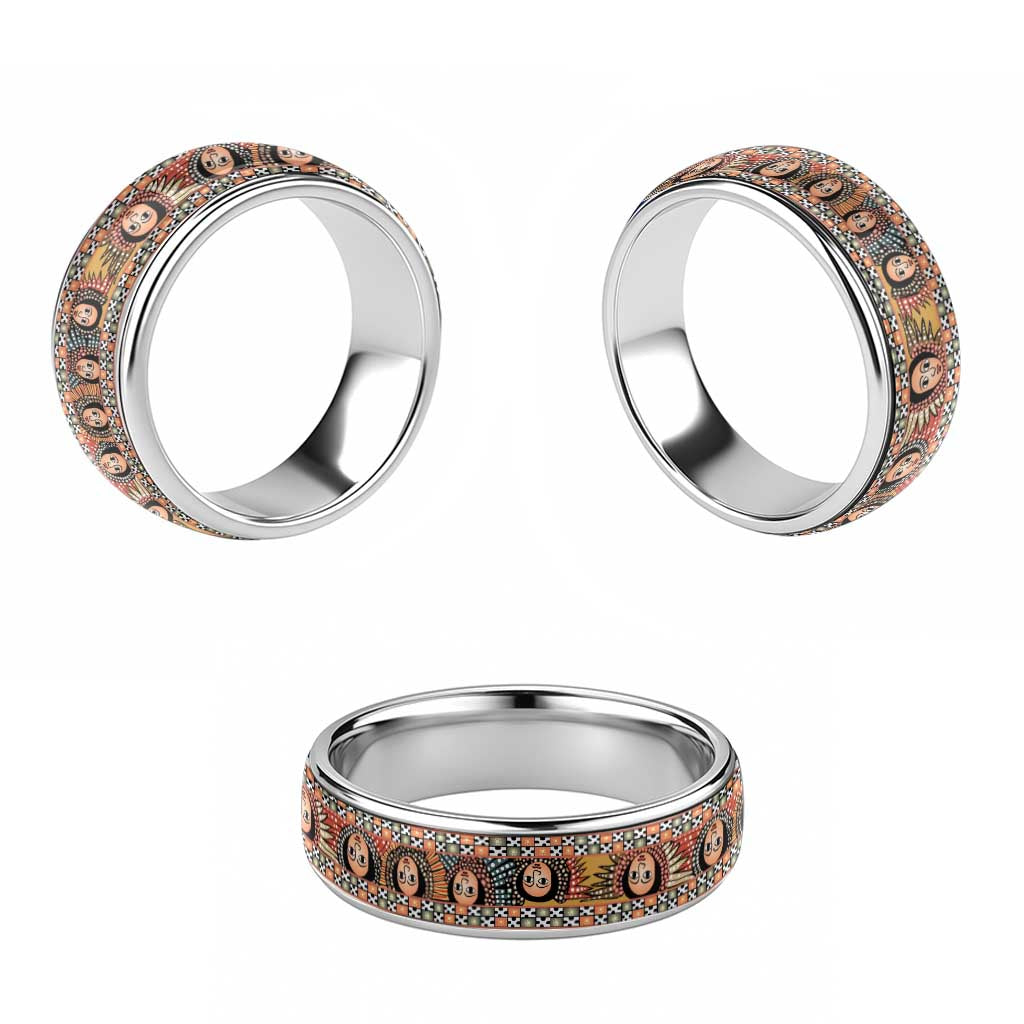 Ethiopian Tewahedo Angel Orthodox Classic Ring - Wonder Print Shop