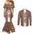 Personalized  Ethiopian Tewahedo Angel Orthodox Couples Matching Mermaid Dress and Long Sleeve Button Shirt