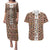 Personalized  Ethiopian Tewahedo Angel Orthodox Couples Matching Puletasi and Hawaiian Shirt