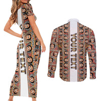 Personalized  Ethiopian Tewahedo Angel Orthodox Couples Matching Short Sleeve Bodycon Dress and Long Sleeve Button Shirt