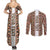 Personalized  Ethiopian Tewahedo Angel Orthodox Couples Matching Summer Maxi Dress and Long Sleeve Button Shirt