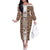 Personalized  Ethiopian Tewahedo Angel Orthodox Family Matching Off The Shoulder Long Sleeve Dress and Hawaiian Shirt
