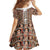 Personalized  Ethiopian Tewahedo Angel Orthodox Family Matching Off Shoulder Short Dress and Hawaiian Shirt