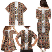 Personalized  Ethiopian Tewahedo Angel Orthodox Family Matching Puletasi and Hawaiian Shirt