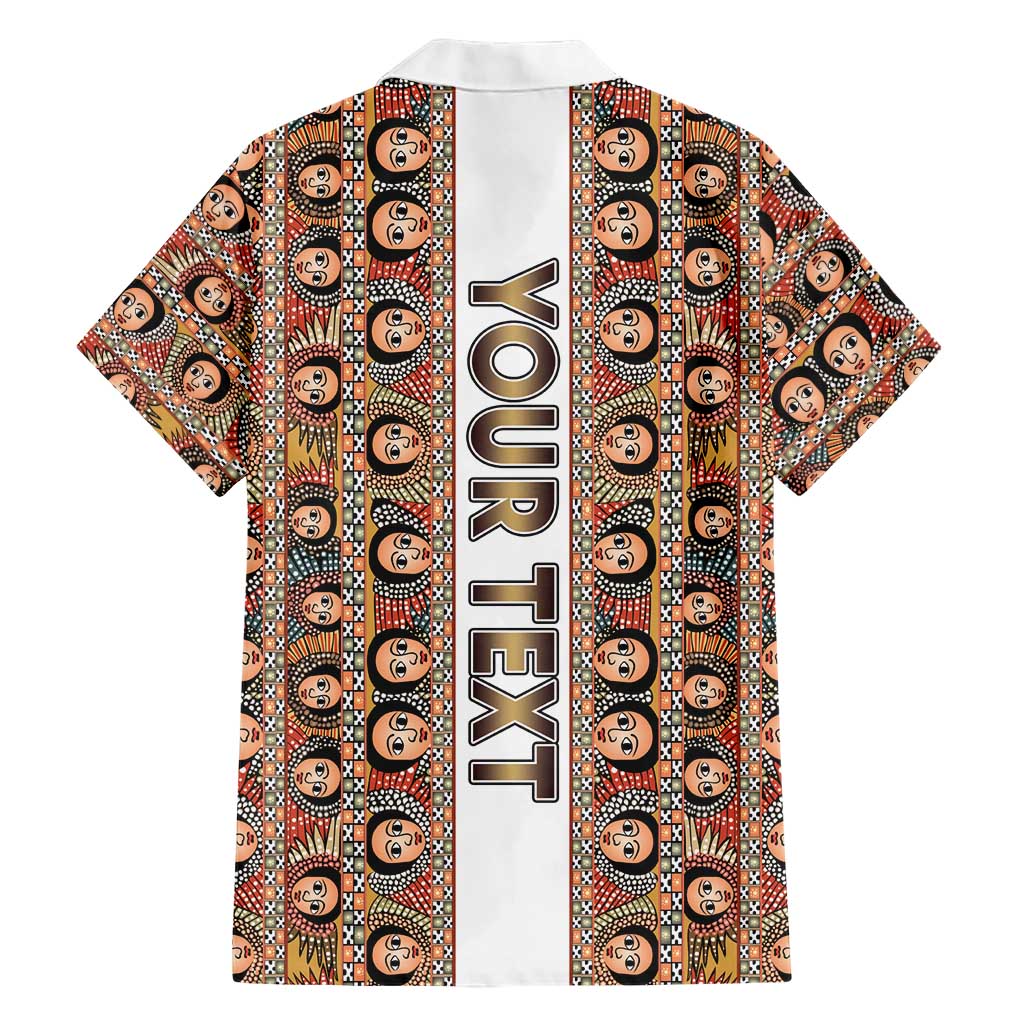 Personalized  Ethiopian Tewahedo Angel Orthodox Family Matching Short Sleeve Bodycon Dress and Hawaiian Shirt