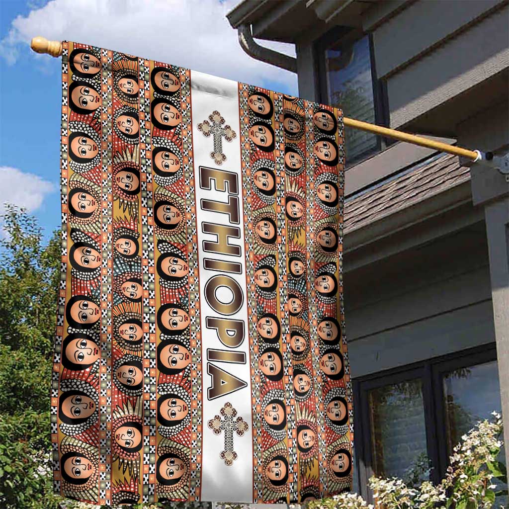 Ethiopian Tewahedo Angel Orthodox Garden Flag