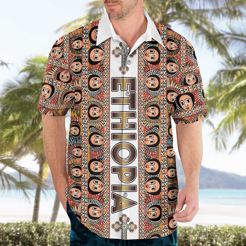 Personalized  Ethiopian Tewahedo Angel Orthodox Hawaiian Shirt