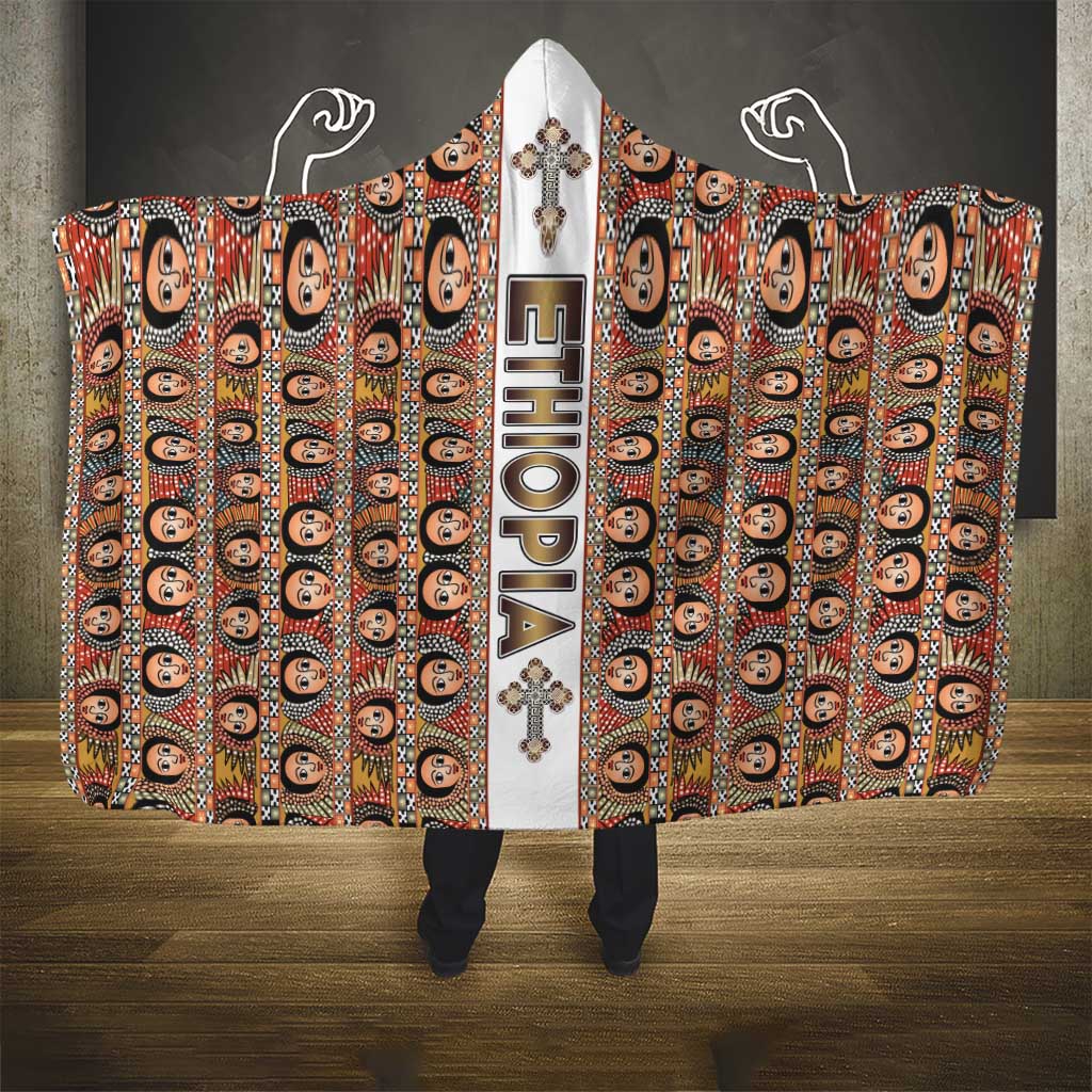Ethiopian Tewahedo Angel Orthodox Hooded Blanket
