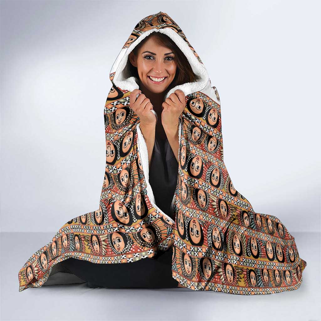 Ethiopian Tewahedo Angel Orthodox Hooded Blanket