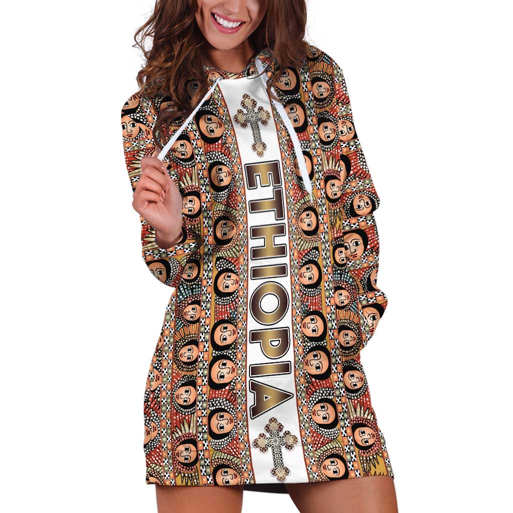 Personalized  Ethiopian Tewahedo Angel Orthodox Hoodie Dress