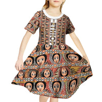Personalized  Ethiopian Tewahedo Angel Orthodox Kid Short Sleeve Dress