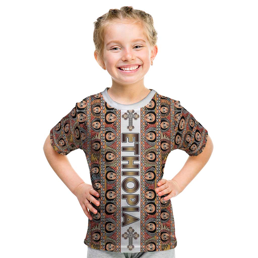 Personalized  Ethiopian Tewahedo Angel Orthodox Kid T Shirt