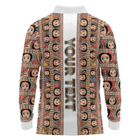Personalized  Ethiopian Tewahedo Angel Orthodox Long Sleeve Polo Shirt
