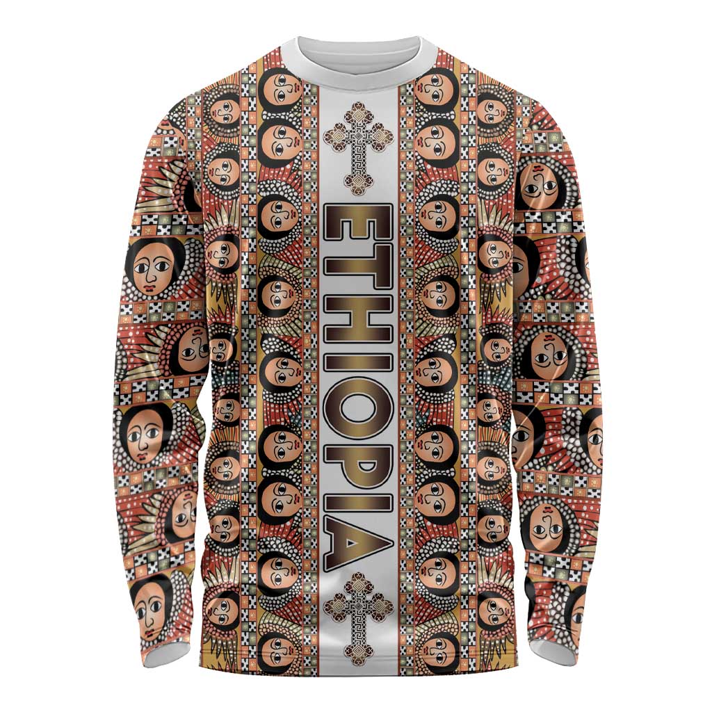 Personalized  Ethiopian Tewahedo Angel Orthodox Long Sleeve Shirt
