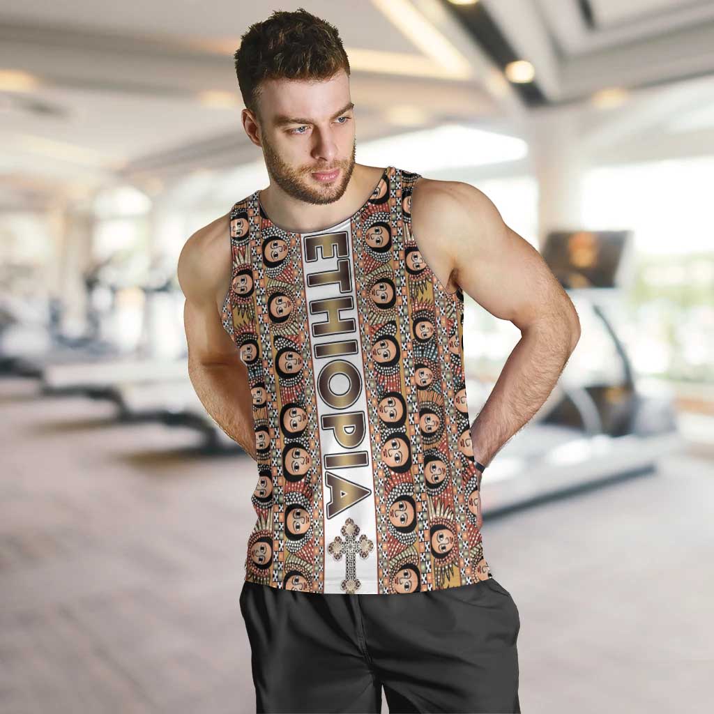 Personalized  Ethiopian Tewahedo Angel Orthodox Men Tank Top