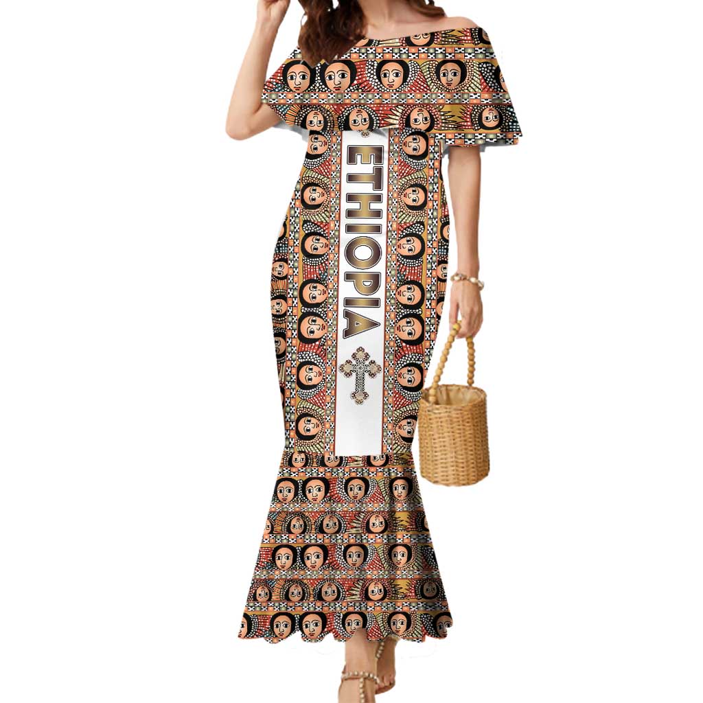 Personalized  Ethiopian Tewahedo Angel Orthodox Mermaid Dress