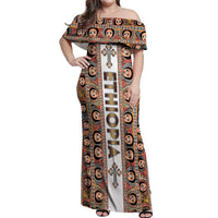Personalized  Ethiopian Tewahedo Angel Orthodox Off Shoulder Maxi Dress