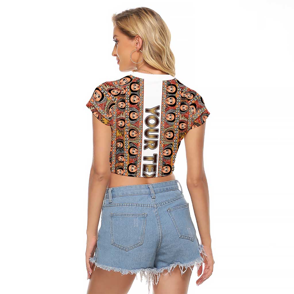 Personalized  Ethiopian Tewahedo Angel Orthodox Raglan Cropped T Shirt
