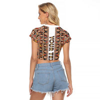 Personalized  Ethiopian Tewahedo Angel Orthodox Raglan Cropped T Shirt