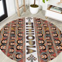 Ethiopian Tewahedo Angel Orthodox Round Carpet