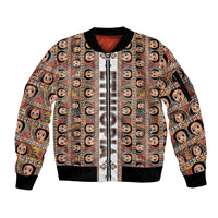 Personalized  Ethiopian Tewahedo Angel Orthodox Sleeve Zip Bomber Jacket