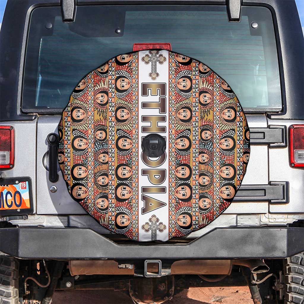 Ethiopian Tewahedo Angel Orthodox Spare Tire Cover
