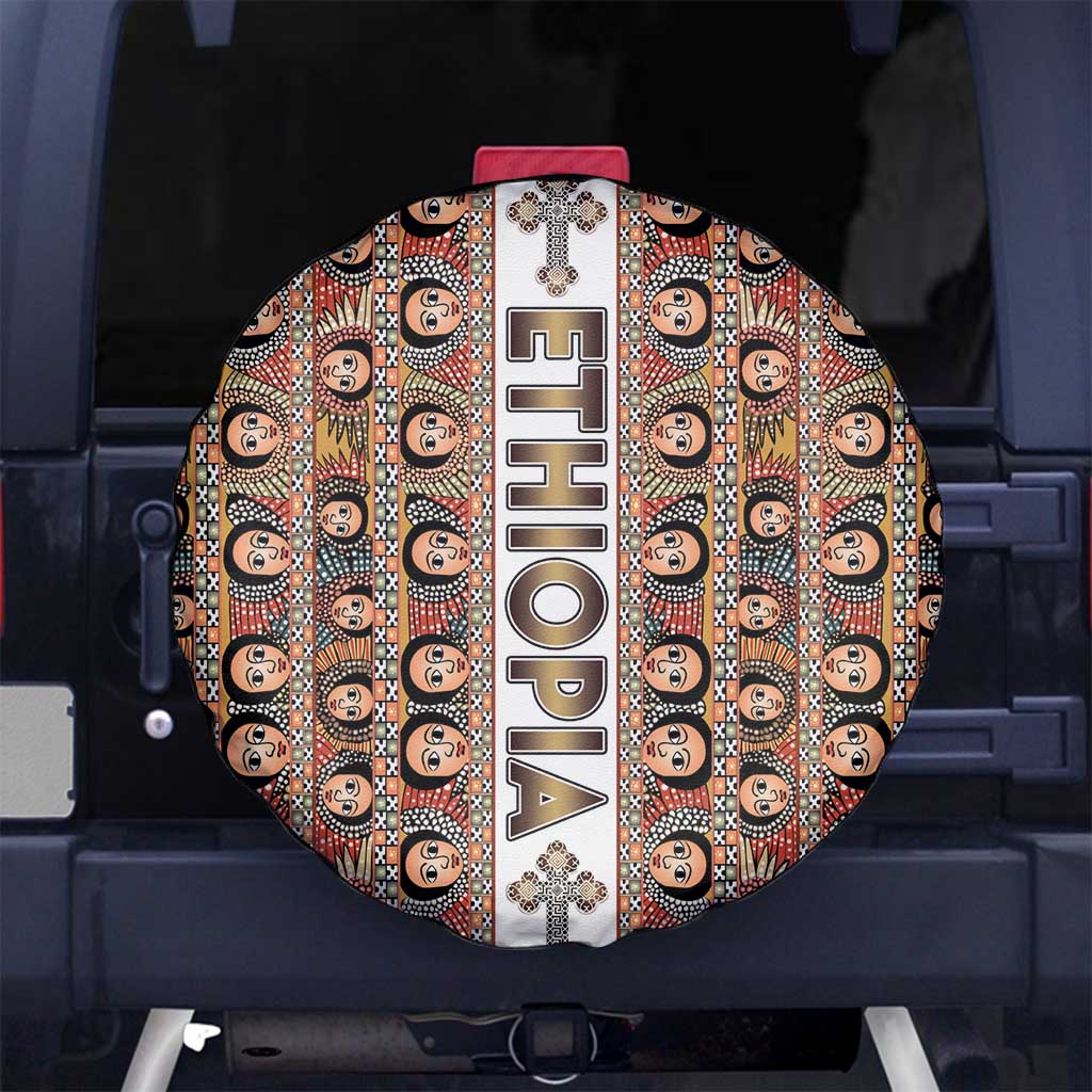 Ethiopian Tewahedo Angel Orthodox Spare Tire Cover