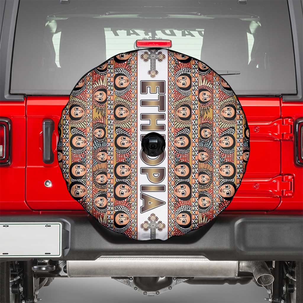 Ethiopian Tewahedo Angel Orthodox Spare Tire Cover