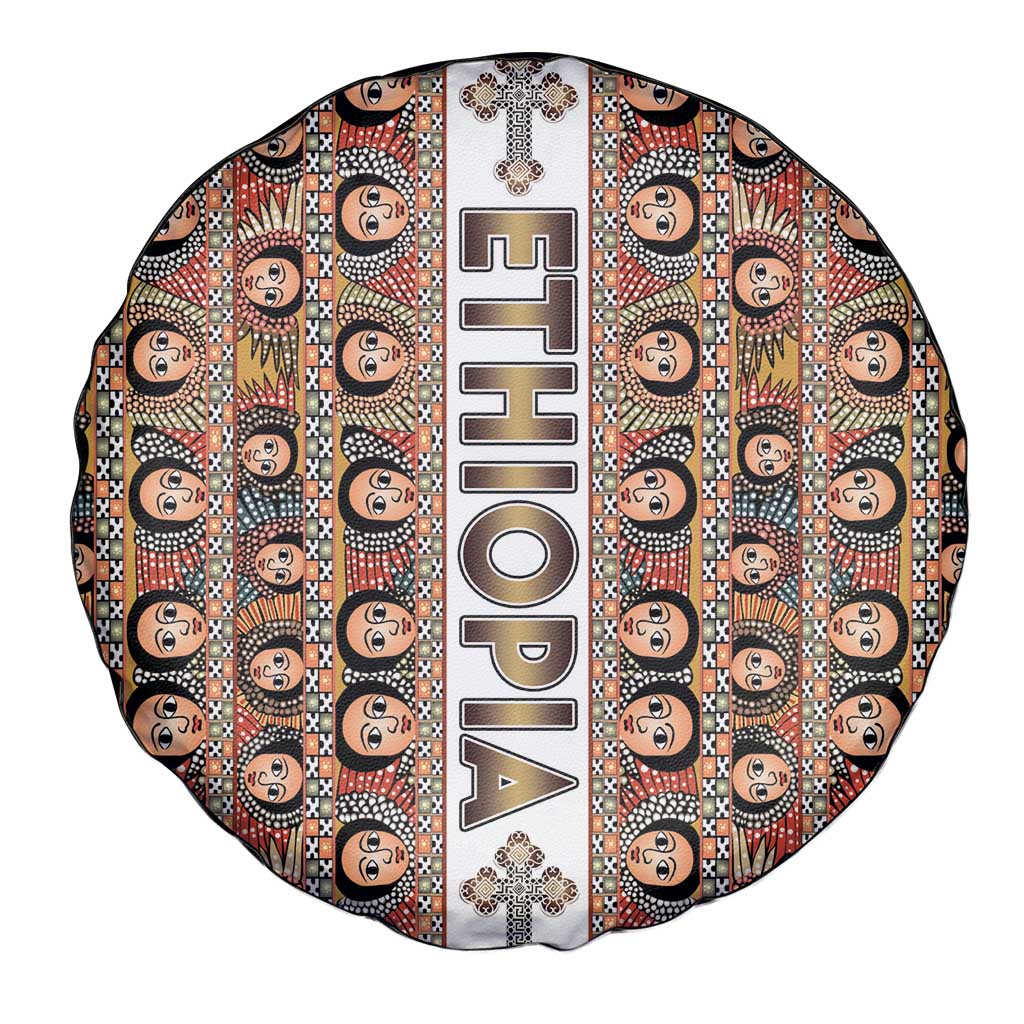 Ethiopian Tewahedo Angel Orthodox Spare Tire Cover