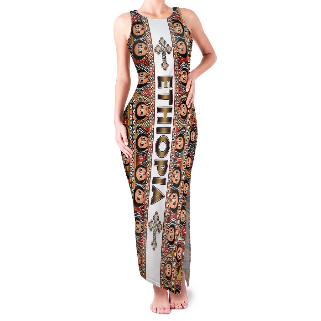 Personalized  Ethiopian Tewahedo Angel Orthodox Tank Maxi Dress