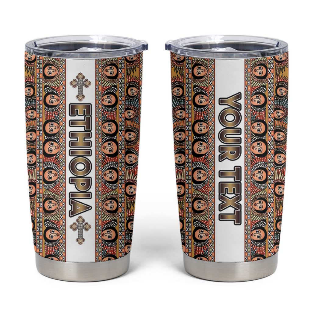 Personalized  Ethiopian Tewahedo Angel Orthodox Tumbler Cup