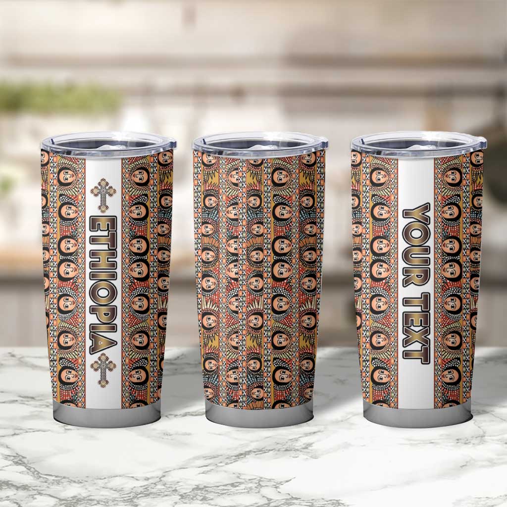 Personalized  Ethiopian Tewahedo Angel Orthodox Tumbler Cup